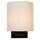 Wandlampe Glas Metall Schwarz G9 IP44 L:15 cm edel