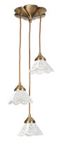 Plafonnier E14 Floral blanc