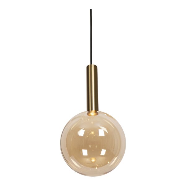 Pendelleuchte Glas Bernstein 5-flammig G9 L:105 cm