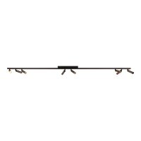 Deckenspot Kaffeebraun G9 L:178 cm modern edel
