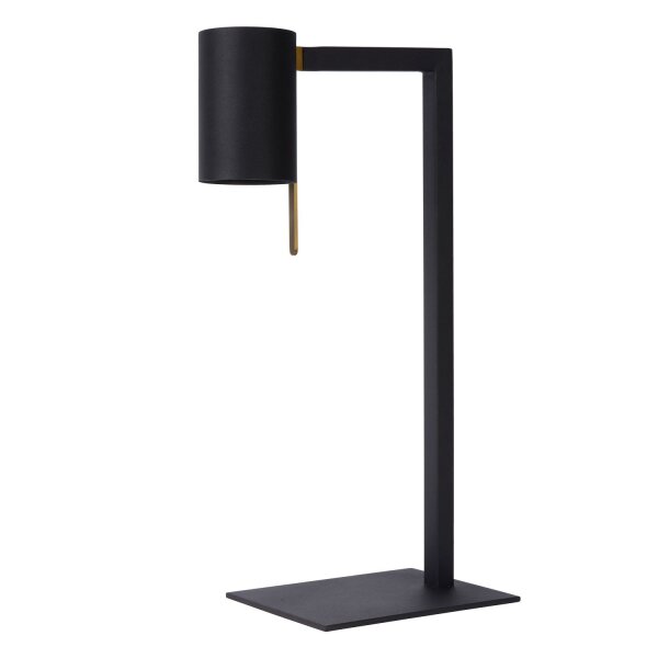 Tischleuchte flexibel Metall Schwarz GU10 H:50 cm