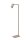 Stehleuchte verstellbar Metall Taupe GU10 H:130 cm