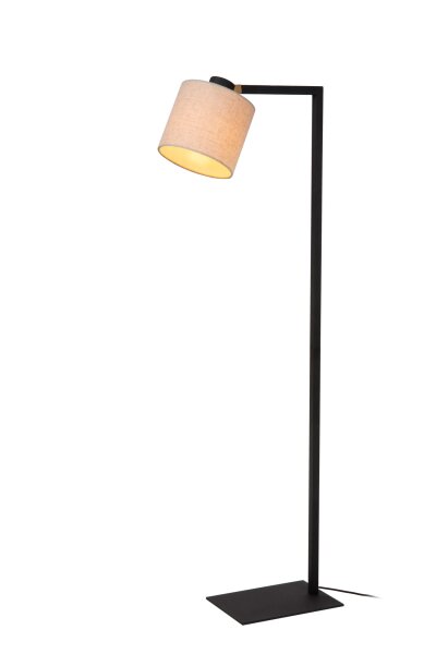 Stehlampe verstellbar Schwarz E27 H:128 cm modern