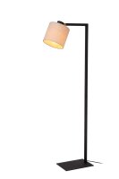 Stehlampe verstellbar Schwarz E27 H:128 cm modern