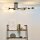 Vintage Deckenlampe Schwarz 8-flammig E27 B:150 cm