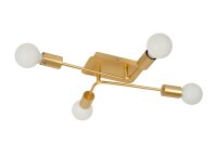 Vintage Deckenleuchte Messing 4-flammig E27 B:51 cm