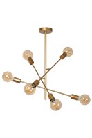 Vintage Deckenleuchte Messing 6-flammig E27 B:59 cm