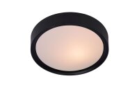 Deckenleuchte Schwarz E27 B:25 cm modern edel rund