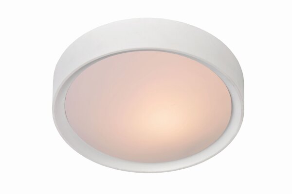 Deckenlampe Weiß 2-flammig E27 B:25 cm modern edel