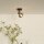 Retro Deckenspot Metall Glas Rauchgrau E14 B:18 cm