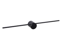 LED Wandlampe Aluminium Schwarz 2700 K IP44 L:60 cm