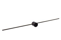 LED Wandleuchte Schwarz 2700 K IP44 L:90 cm edel