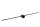 LED Wandleuchte Schwarz 2700 K IP44 L:90 cm edel
