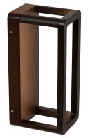 LED Außenwandleuchte Schwarz 3000 K IP65 L:23 cm