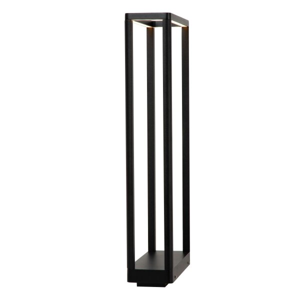 LED Sockelleuchte Schwarz 3000 K IP65 H:50 cm edel