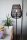 Stehleuchte Außen Rattan Schwarz E27 H:154 cm edel