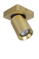 Deckenstrahler Aluminium Messing 2200 K B:11 cm edel