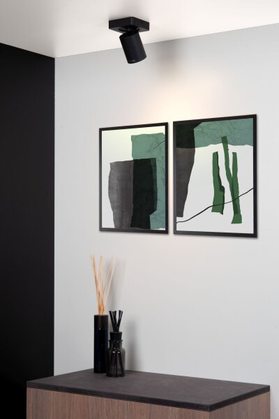 Deckenstrahler Aluminium Schwarz 2200 K B:10 cm edel