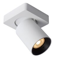 Deckenstrahler Aluminium Weiß 2200 K B:10 cm modern