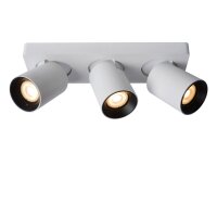 Deckenstrahler flexibel Aluminium Wei&szlig; GU10 2200 K