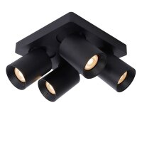 Deckenstrahler Aluminium Schwarz 2200 K edel modern