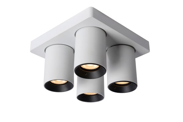 Deckenstrahler verstellbar Aluminium Weiß GU10 2200 K