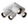 Deckenstrahler verstellbar Aluminium Weiß GU10 2200 K