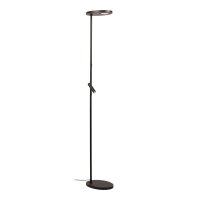 LED Stehlampe Metall Schwarz 2700 K H:177 cm edel