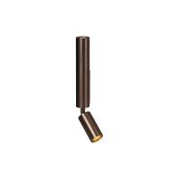 Wandspot Metall Kaffeebraun GU10 H:30 cm modern