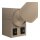 Wandspot Metall Kaffeebraun GU10 H:30 cm modern