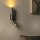 Wandspot Metall Kaffeebraun GU10 H:30 cm modern