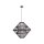 Hängelampe Holz Schwarz E27 L:60 cm modern edel