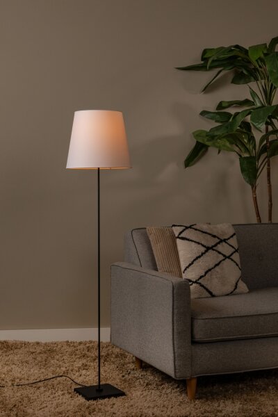 Stehleuchte Metall Schwarz E27 H:150 cm modern edel