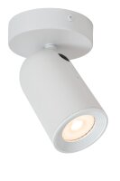 Deckenstrahler verstellbar Wei&szlig; GU10 L:14 cm modern