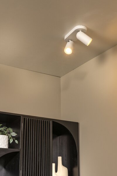 Deckenstrahler flexibel Weiß GU10 modern edel rund