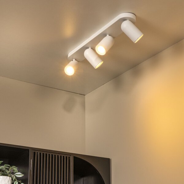 Deckenstrahler flexibel Weiß GU10 modern edel
