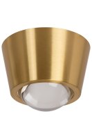 LED Deckenlampe Aluminium Messing 3000 K Ø9 cm edel
