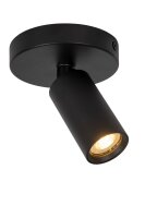 Deckenspot Aluminium Schwarz GU10 modern edel rund