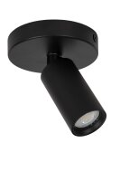 Deckenspot Aluminium Schwarz GU10 modern edel rund
