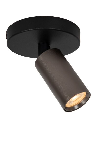 Deckenspot Aluminium Kaffeebraun GU10 B:10 cm edel