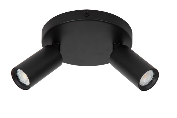 Deckenspot Metall Schwarz GU10 L:25 cm modern edel