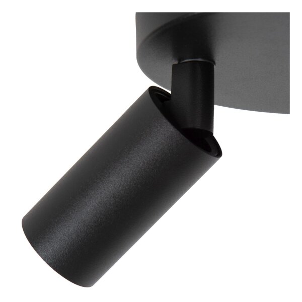 Deckenspot Metall Schwarz GU10 L:25 cm modern edel