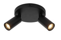 Deckenspot Metall Schwarz GU10 L:25 cm modern edel