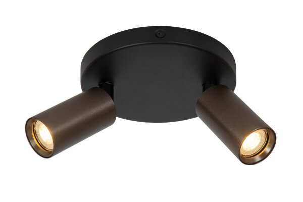 Deckenspot Kaffeebraun GU10 L:25 cm modern edel