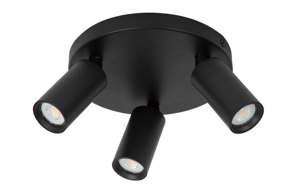 Deckenstrahler Aluminium Schwarz GU10 B:18 cm edel