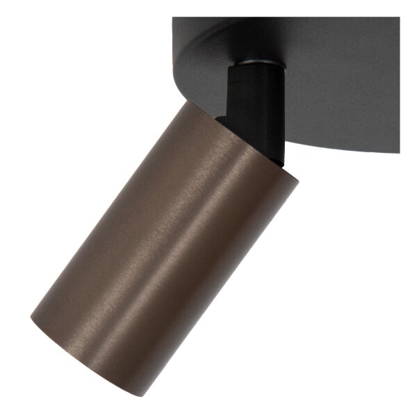Deckenstrahler flexibel Kaffeebraun B:18 cm GU10