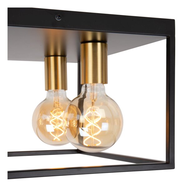 Deckenlampe Metall Schwarz E27 B:36 cm modern