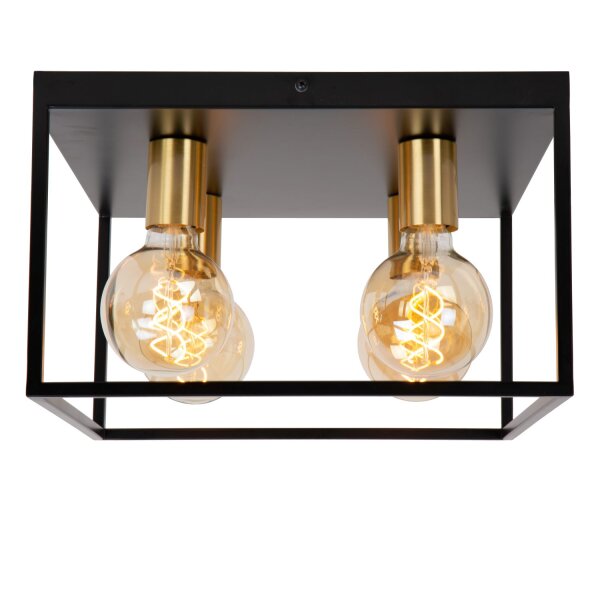 Deckenlampe Metall Schwarz E27 B:36 cm modern