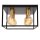 Deckenlampe Metall Schwarz E27 B:36 cm modern
