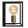 Wandlampe Metall Schwarz E27 L:22 cm modern edel